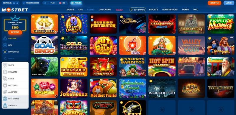 Обзор букмекерской конторы Mostbet